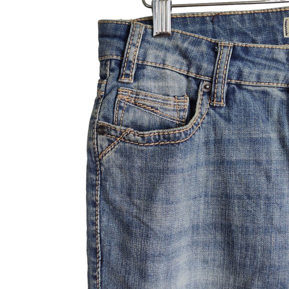 ROCK & ROLL Womens Riding Jeans Bootcut Distressed Medium Wash Denim W27 NWT - Picture 5 of 13